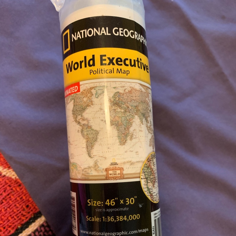 National Geographic World Executive Map